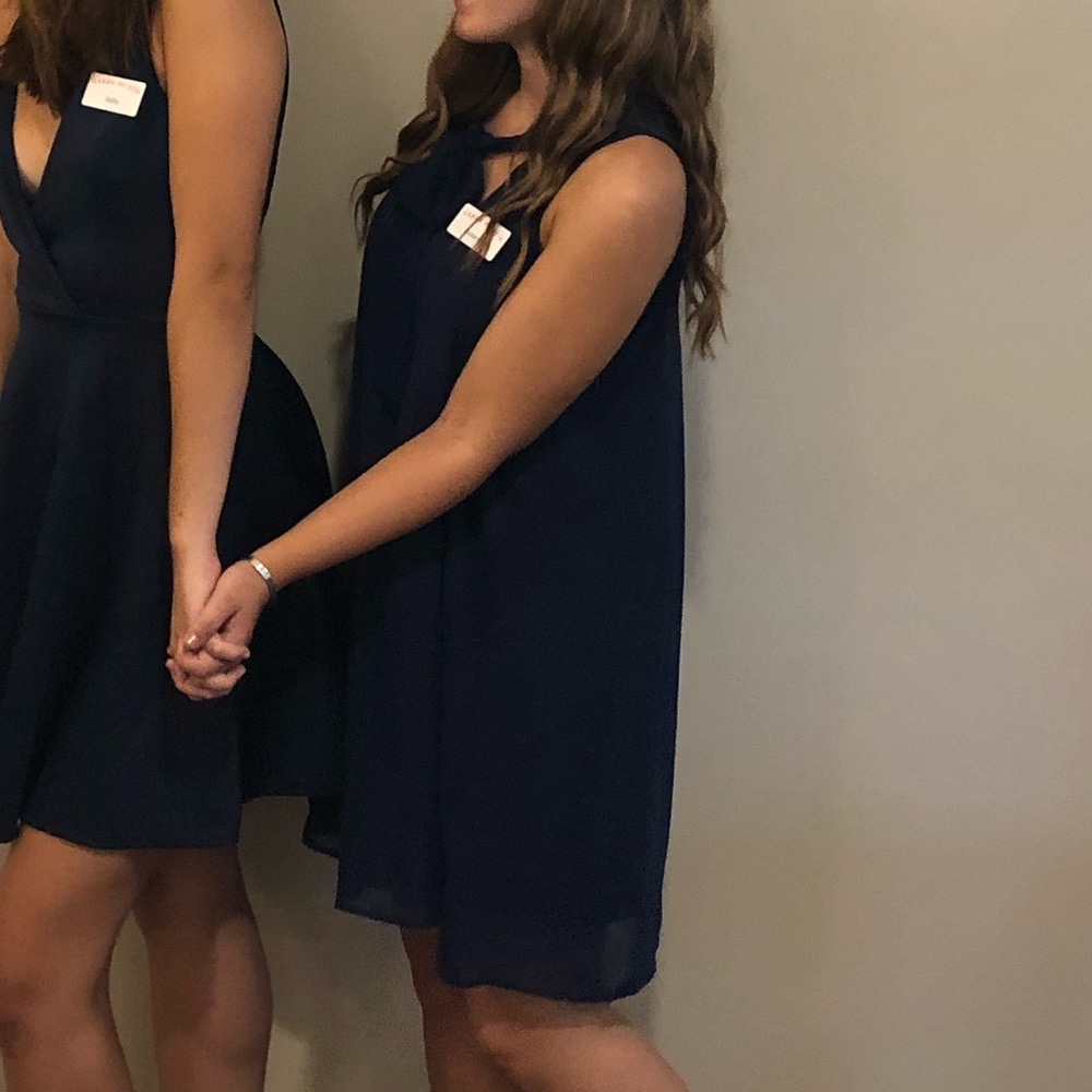Navy blue dress